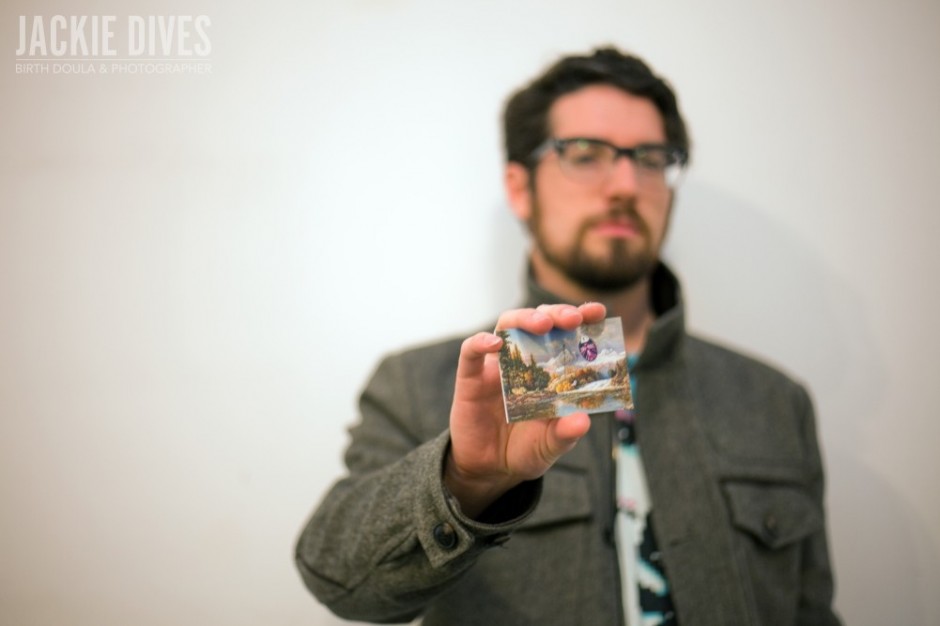 Russell with his card